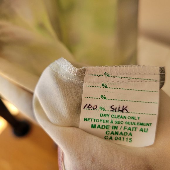 Freda's Silk Watercolour Halter Neck Blouse - Picture 11 of 13